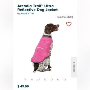 Arcadia trail dog jacket size xl